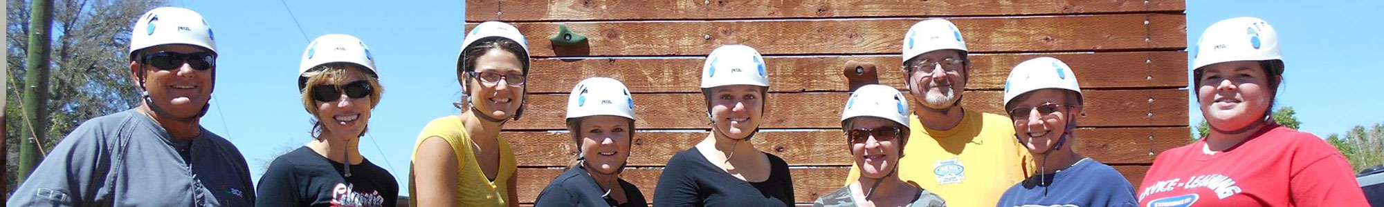 VVL group at climbing wall